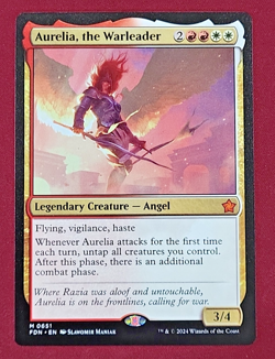 1 x Aurelia, the Warleader-Magic the Gathering-MTG-Foundations-Near Mint-mythic - Image 1