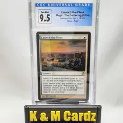 MTG - Journey Into Nyx - Launch the Fleet - Foil - Graded - CGC 9.5 - Image 1
