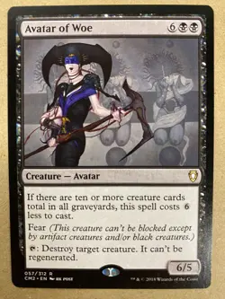 MTG 1x Avatar of Woe # 57 Commander Anthology II Magic the Gathering Card x1 NM - Image 1