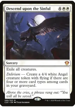 MTG Descend upon the Sinful [Commander 2020] Near Mint Magic - Image 1