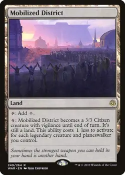 Mobilized District War of the Spark MTG MAGIC LAND RARE - Image 1