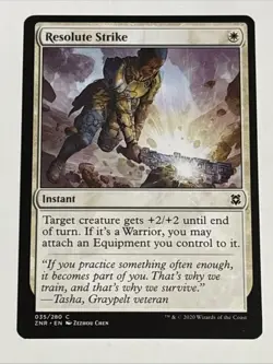 MTG Zendikar Rising Resolute Strike 035/280 NM - Image 1