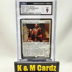 MTG - Magic Origins - Hixus, Prison Warden - Foil - Graded - CGC 9 - Image 1