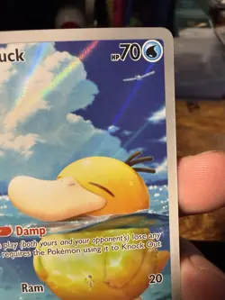 Pokemon Psyduck ASC Full Art Holo Water Basic 70 HP 20 ATK REND EN 226/217 2026 - Image 2