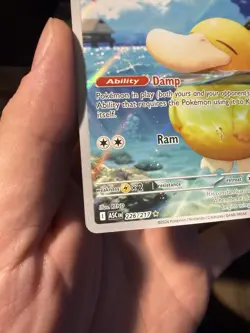 Pokemon Psyduck ASC Full Art Holo Water Basic 70 HP 20 ATK REND EN 226/217 2026 - Image 4