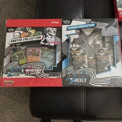 Pokemon Black Bolt and White Flare Binder + Poster Collection Sam's Club Bundles - Image 1
