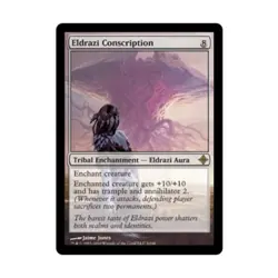 WOTC MtG Rise of the Eldrazi Eldrazi Conscription (R) EX - Image 1