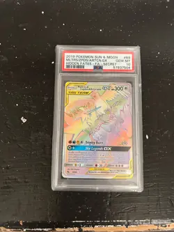 PSA 10 Moltres Zapdos Articuno GX 69 Full Art Secret Pokemon Hidden Fates 2019 - Image 1