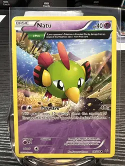 Pokemon TCG Natu 28/108 Roaring Skies Common Regular Basic Δ Plus 40 HP Psywave - Image 1