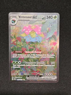 Pokemon Venusaur ex 198/165 Sv: Scarlet & Violet 151 Holo Full Art NM - Image 1