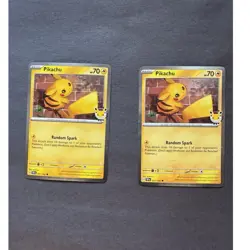 2026 Pokemon Day Pikachu Promo Holo w/ Stamp 051/162 – NM – Set of 2 - Image 1