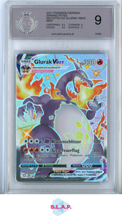 GLURAK VMAX POKEMON SV107/SV122 2021 SHINING FATES GERMAN PGS 9 - Image 1