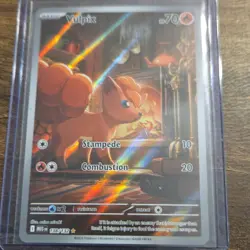 Pokemon Vulpix Illustration Rare Holo 138/132 Me01: Mega Evolution Basic 70 HP - Image 1