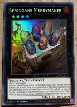 Yugioh! Springans Merrymaker - LIOV-EN041 - Super Rare - 1st Edition - NM - Image 1