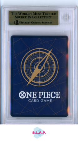 SHANKS ONE PIECE OP09-004 2025 OP13 SP SILVER JAPANISCH BECKETT 9.5 - Image 2