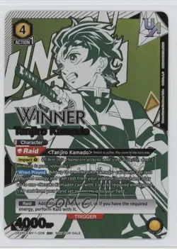 2023 Union Arena TCG - Promos UEPR UR (Winner Stamp) Tanjiro Kamado #KMY-1-008 - Image 1