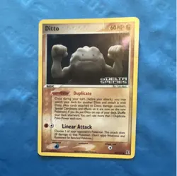 Pokemon Ditto (Geodude) 62/113 Delta Species Reverse Holo 60 HP Common Card - Image 1