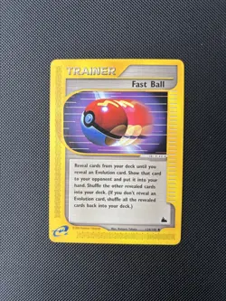 Pokemon Card Skyridge Fast Ball 124/144 E Series Pokemon TCG - Image 1