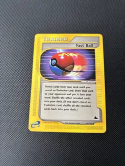 Pokemon Card Skyridge Fast Ball 124/144 E Series Pokemon TCG - Image 2