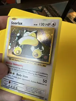 Pokemon TCG Snorlax XY179 Holo Black Star Card Slight Holo Shift! - Image 2