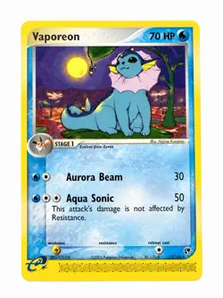 Vaporeon 25/100 EX Sandstorm 2003 Non-Holo Rare Pokemon Card! Excellent - Image 1