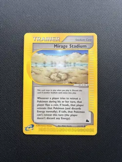 Pokemon Card Skyridge E Series Mirage Stadium 132/144 WOTC - Image 1