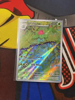 Pokemon Ivysaur 167/165 SV Scarlet & Violet 151 Illustration Rare Holo Card - Image 1