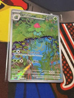 Pokemon Ivysaur 167/165 SV Scarlet & Violet 151 Illustration Rare Holo Card - Image 3