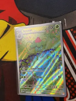 Pokemon Ivysaur 167/165 SV Scarlet & Violet 151 Illustration Rare Holo Card - Image 4