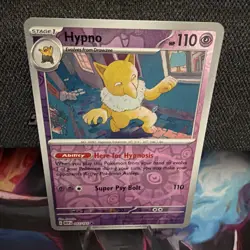 Hypno (SV151 97/165) reverse holo uncommon Pokemon TCG card - Image 1