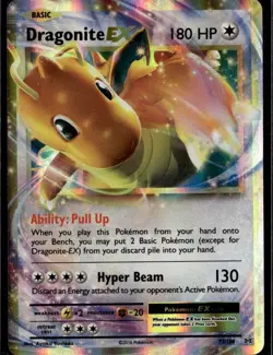 Dragonite EX Ultra Rare XY Evolutions 72/108 Colorless Holofoil Pokemon Card - Image 1