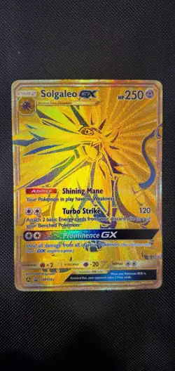2019 POKEMON BLACK STAR PROMO #SM104A SOLGALEO GX HIDDEN FATES PC - Image 1