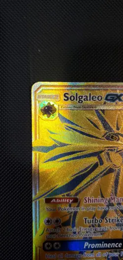 2019 POKEMON BLACK STAR PROMO #SM104A SOLGALEO GX HIDDEN FATES PC - Image 2