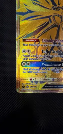 2019 POKEMON BLACK STAR PROMO #SM104A SOLGALEO GX HIDDEN FATES PC - Image 5
