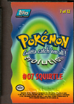 Topps Pokemon The First Movie Die Cut E7 Squirtle Mewtwo Strikes Back - Image 2