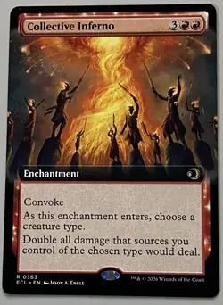 MTG Lorwyn Eclipsed Collective Inferno Enchantment RARE REGULAR #0363 - Image 1