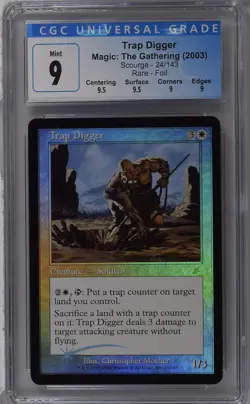 TRAP DIGGER Scourge Foil Rare CGC 9 Q++ MTG [Nostalgium] - Image 1