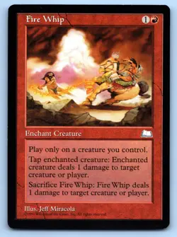 MTG Fire Whip Normal C Weatherlight (WTH) NM Magic - Image 1