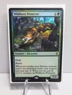 X 1 Wildborn Preserver NM-M Prerelease Throne of Eldraine MTG Magic - Image 1