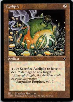 MTG Magic the Gathering Aeolipile Fallen Empires Played See Scan C - Image 1