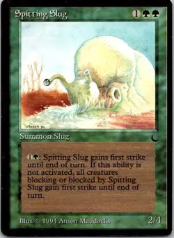 Lot of 2 MTG Magic The Gathering Spitting Slug The Dark See Scans - Image 1