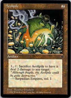 MTG Magic the Gathering Aeolipile Fallen Empires Played See Scan B - Image 1