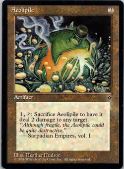MTG Magic the Gathering Aeolipile Fallen Empires Played See Scan D - Image 1