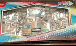 Pokemon TCG Prismatic Evolutions Box Premium Collection Lucario Tyranitar - Image 1