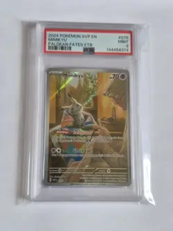 Mimikyu 075 P Promo PSA 9 Pokemon Card Paldean Fates English - Image 1