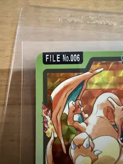 1997 Pokemon Pocket Monsters Carddass Charizard Prism #006 Vending Holo LP 👀 - Image 5