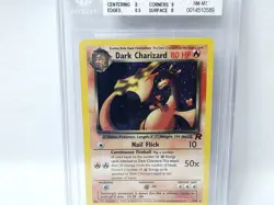 POKEMON ROCKET UNLIMITED DARK CHARIZARD #4 HOLO BGS 8 NICE!!!!!! - Image 3