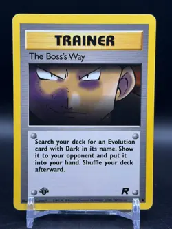 The Boss's Way 73/82 Uncommon 1st edition Team Rocket Pokemon NM - Image 1