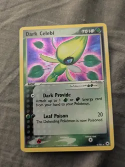 Dark Celebi 4/101 Hidden Legends Holo Rare Pokemon Card MINT - Image 1