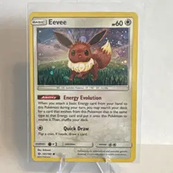 Pokemon Sun and Moon Eevee 101/149 Cosmos Holo - Image 1